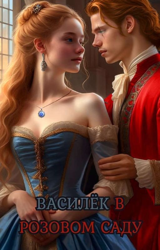 Василёк в розовом саду