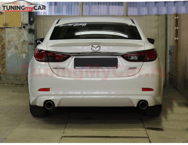 Диффузор заднего бампера для Mazda 6 2013- var№3