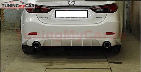 Диффузор заднего бампера для Mazda 6 2013- var№4