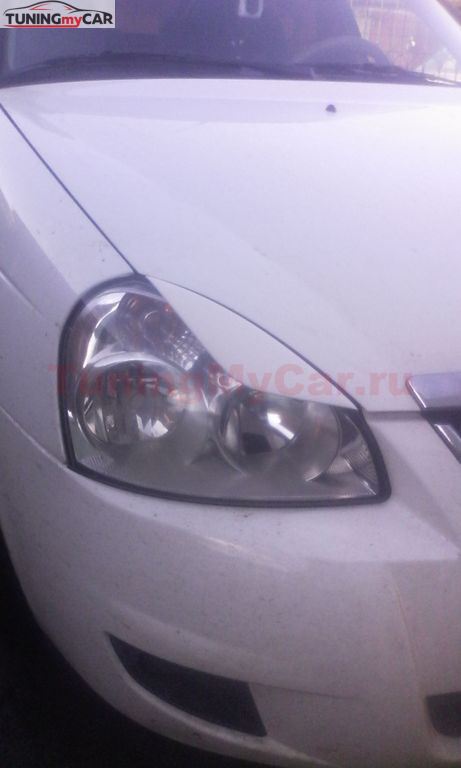 Реснички на фары для Lada Priora (2 вариант)