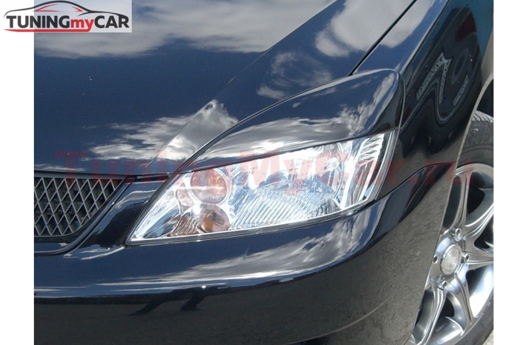 Реснички на фары для Mitsubishi Lancer 9 (ABS) ШИРОКИЕ