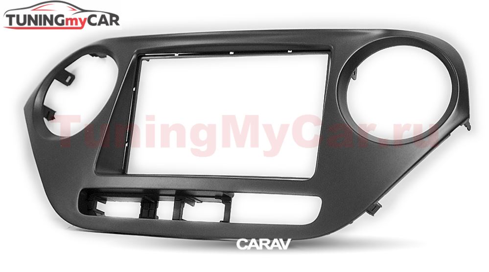 Переходная рамка для установки автомагнитолы CARAV 11-360: 2 DIN / 173 x 98 mm / 178 x 102 mm / HYUNDAI i-10 2013-2016, Xcent 2014-2017