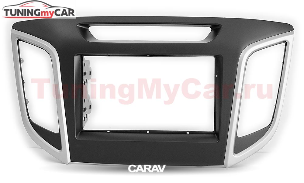 Переходная рамка для установки автомагнитолы CARAV 11-656: 2 DIN / 173 x 98 mm / 178 x 102 mm / HYUNDAI iX-25 2014+; Creta 2015+
