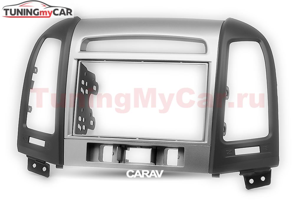 Переходная рамка для установки автомагнитолы CARAV 11-716: 2 DIN / 173 x 98 mm / 178 x 102 mm / HYUNDAI Santa Fe 2006-2012