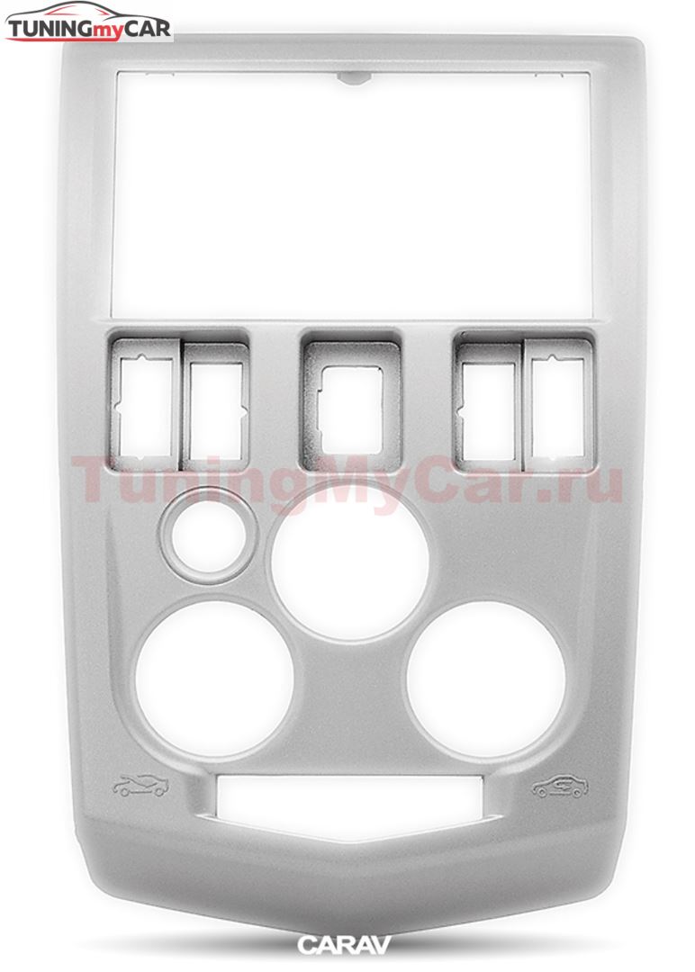 Переходная рамка для установки автомагнитолы CARAV 11-395: 2 DIN / 173 x 98 mm / RENAULT Logan 2004-2009, Tondar 90 2007+ / DACIA Logan 2004-2008