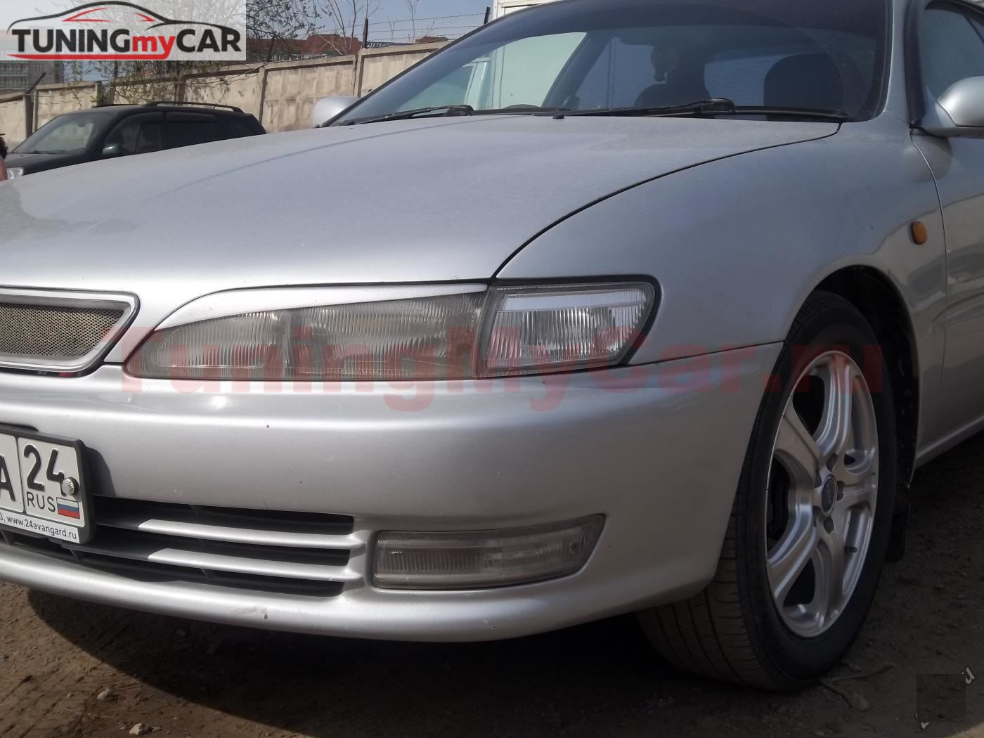 Реснички на фары для Toyota Carina ED ST202 короткие