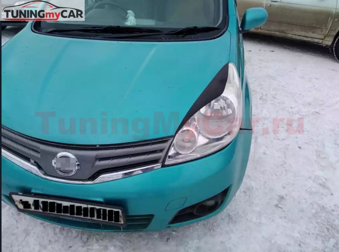 Реснички на фары для NISSAN NOTE E11 2008-2014