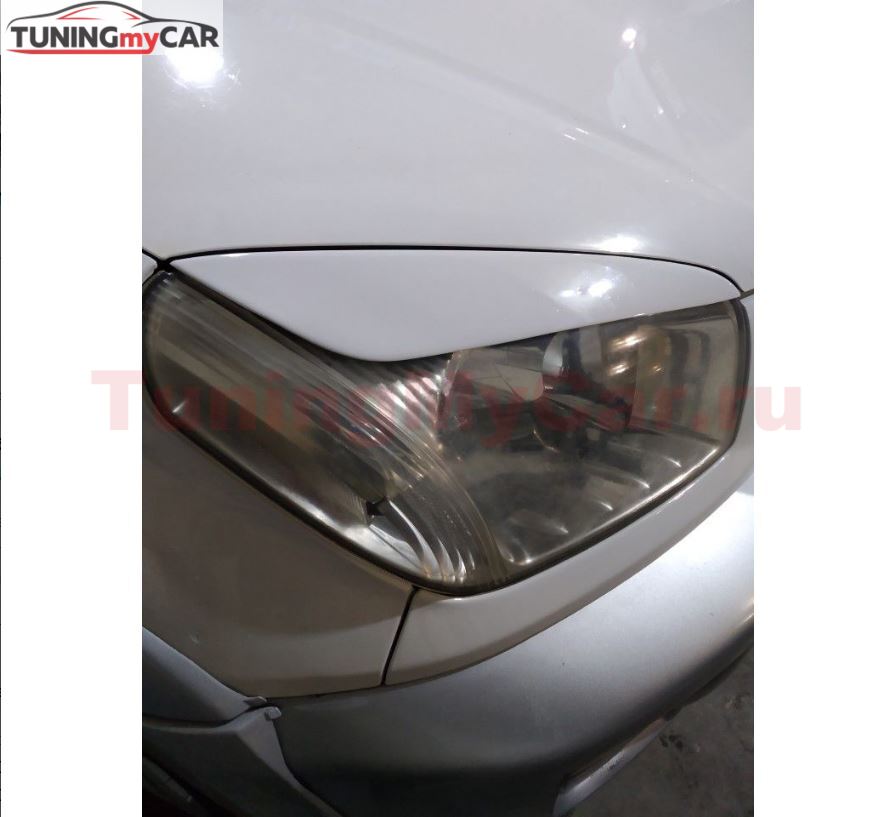 Реснички на фары для Toyota Rav4 ACA21 рестайлинг 2003-