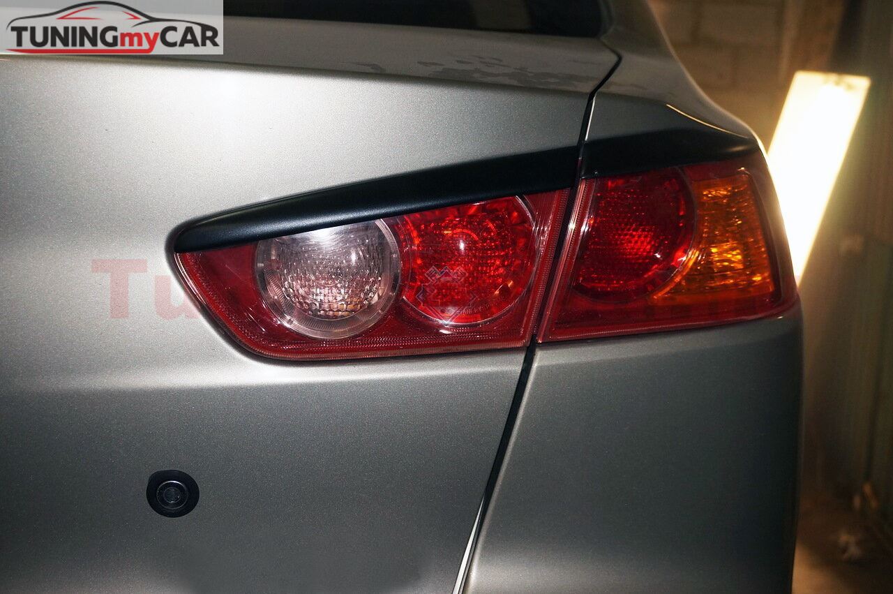 Накладки (реснички) на задние фонари Mitsubishi Lancer 10 2007-
