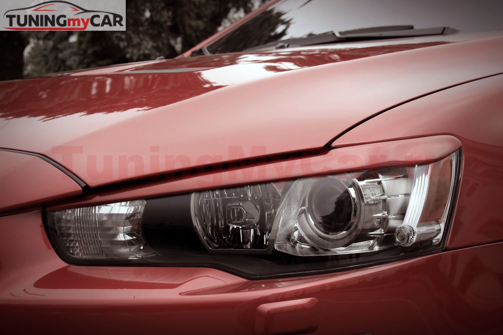 Накладки (реснички) на фары Mitsubishi Lancer 10 2007-2016