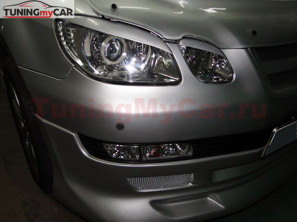 Реснички на фары для Mitsubishi Airtrek CU2W 2001-2002