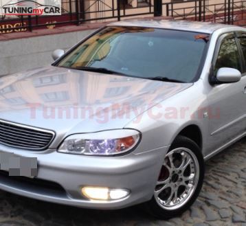 Реснички на фары для NISSAN CEFIRO A33 1998-2003 ШИРОКИЕ