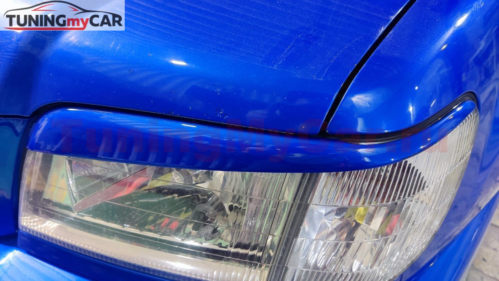 Реснички на фары для Subaru Forester SF5 рестайлинг 2000-2002