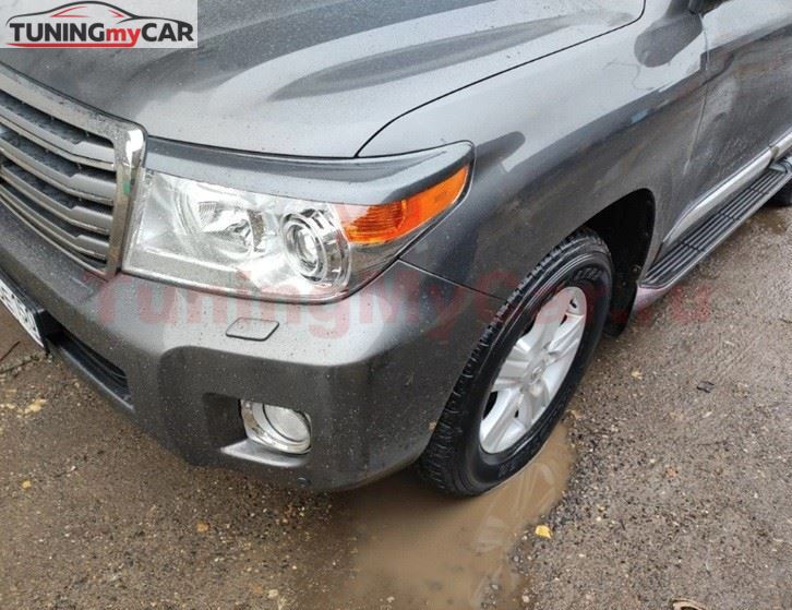 Реснички на фары для Toyota Land Cruiser 200 (2012-2015)