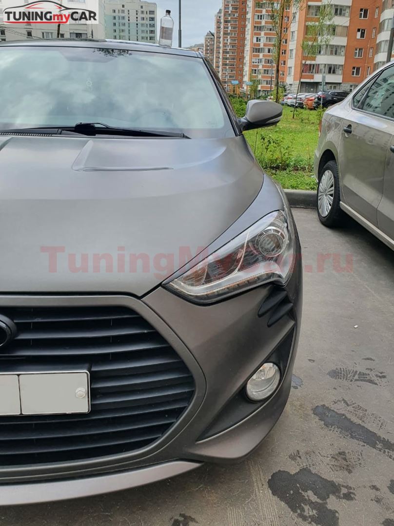 Реснички на фары HYUNDAI VELOSTER 2011-2016г