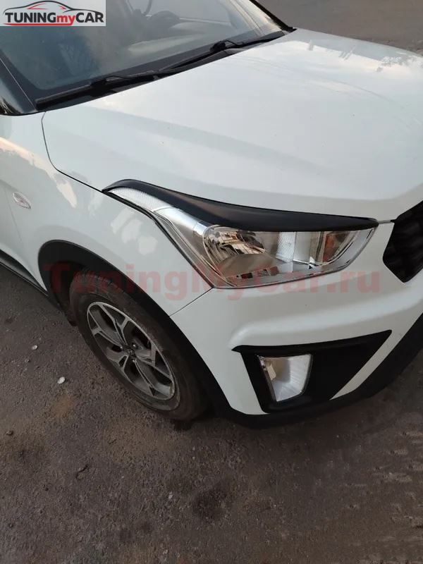 Реснички на фары для Hyundai Creta I 2016-