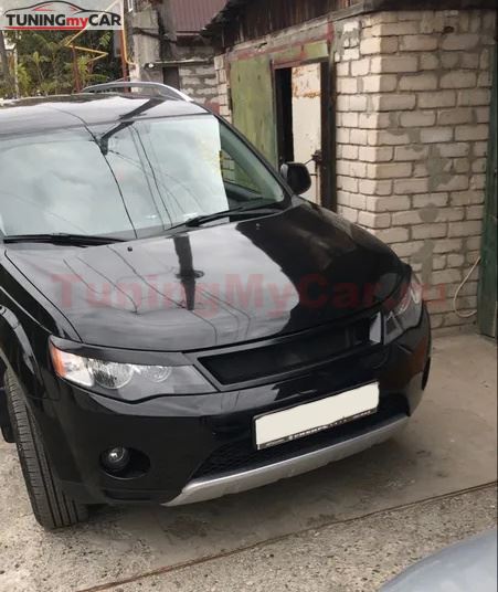 Реснички на фары MITSUBISHI OUTLANDER 2005-2010г дорест.