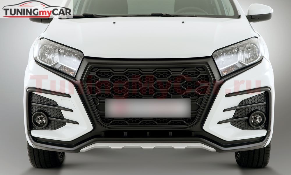 Бампер передний (тюнинг, с обтекателем радиатора) для Lada XRAY