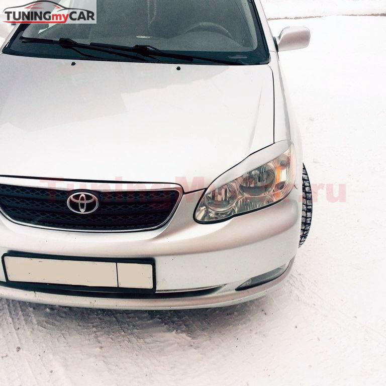 Реснички на фары для TOYOTA COROLLA 2002-2007 E130 рестайлинг USA