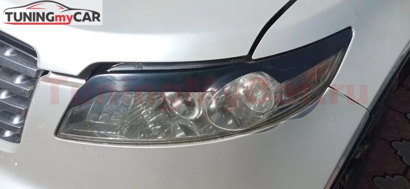 Накладки на передние фары (реснички) Infiniti FX 35 2003-2008
