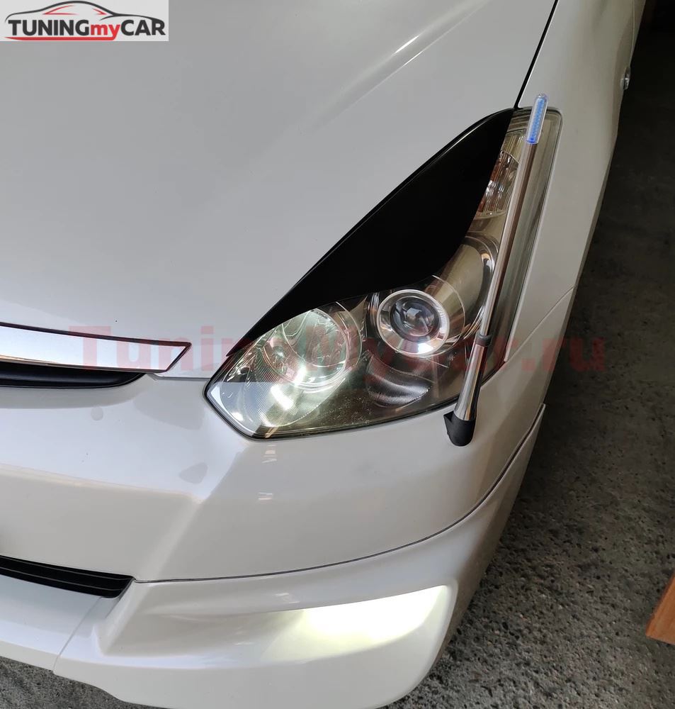 Реснички на фары для Toyota Wish ANE10 рестайлинг