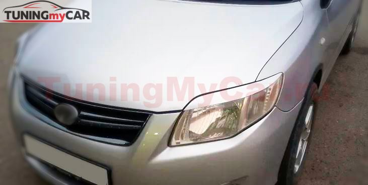 Реснички на фары для Toyota Corolla Fielder NZE141 2006-2012 / Toyota Corolla Axio E140 2006-2008