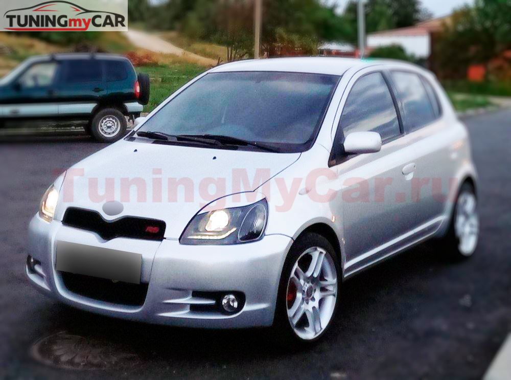 Реснички на фары для Toyota Vitz NCP10 1999-2005