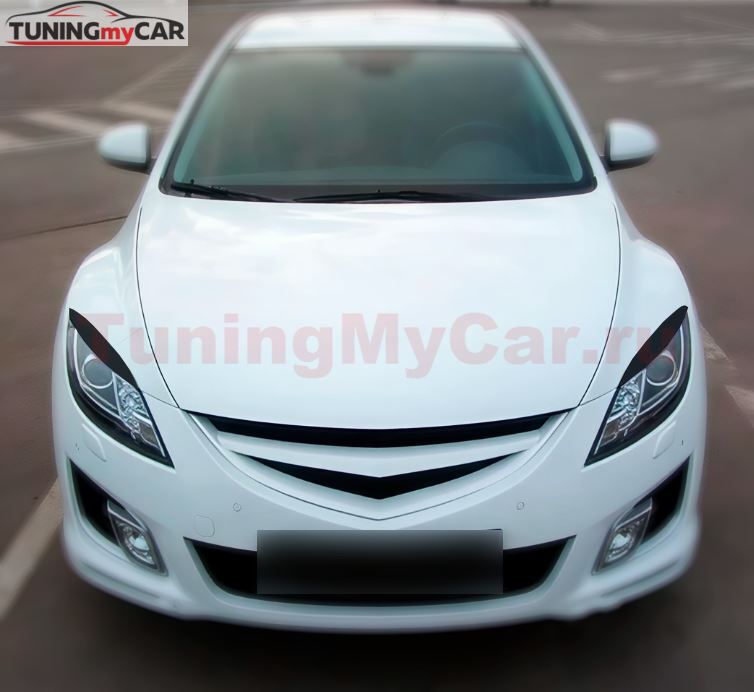 Накладки на фары (реснички) для Mazda 6 2007-2012 г.в.