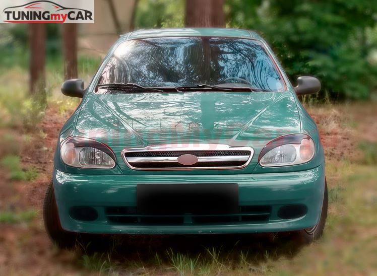 Реснички на фары для Chevrolet Lanos 2005-2009