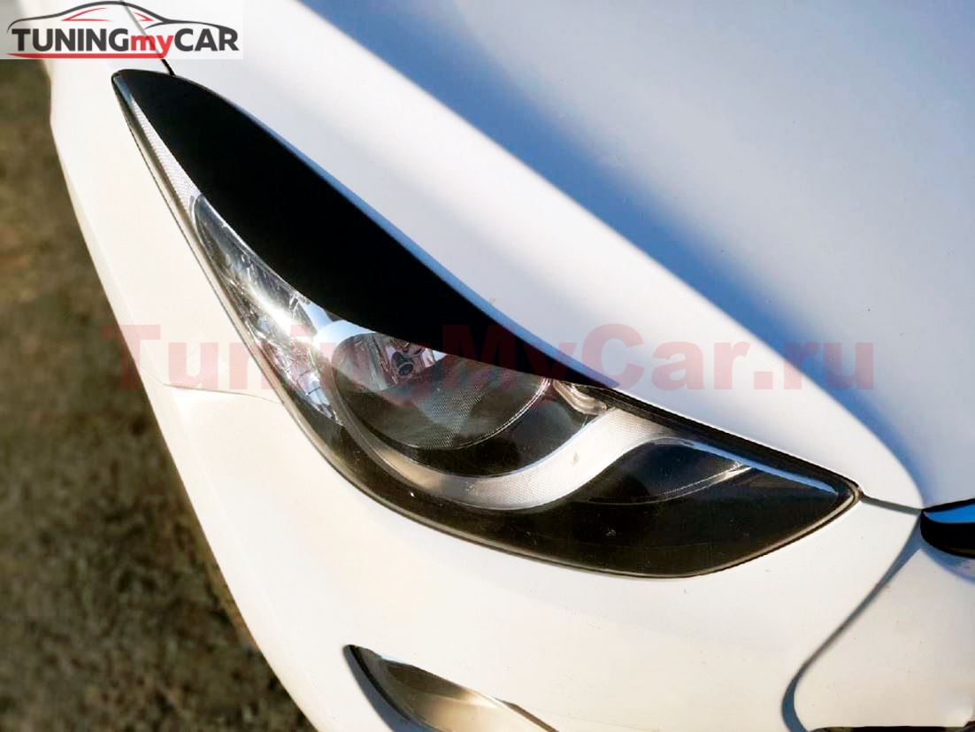 Реснички на фары для Hyundai Avante 2010-2013