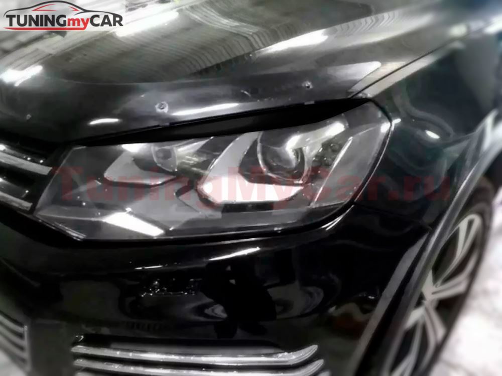 Реснички на фары для Volkswagen Touareg 2010+