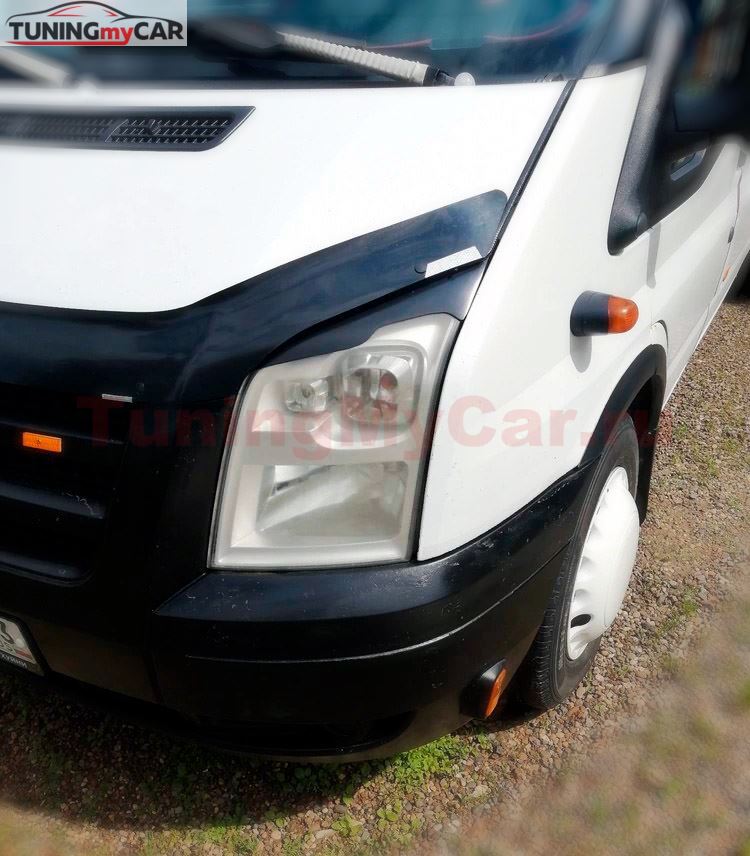Реснички на фары FORD TRANSIT 2006-2014г ( рестайлинг)