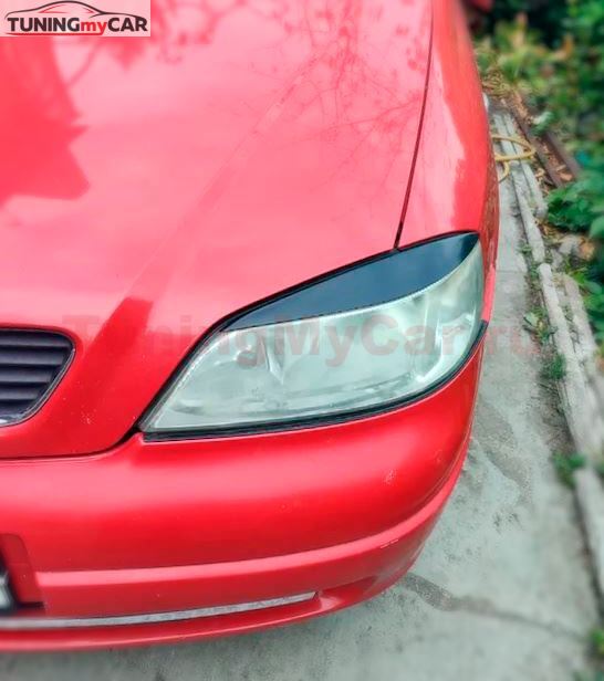 Накладки на фары (реснички) для Opel Astra G 1998-2004