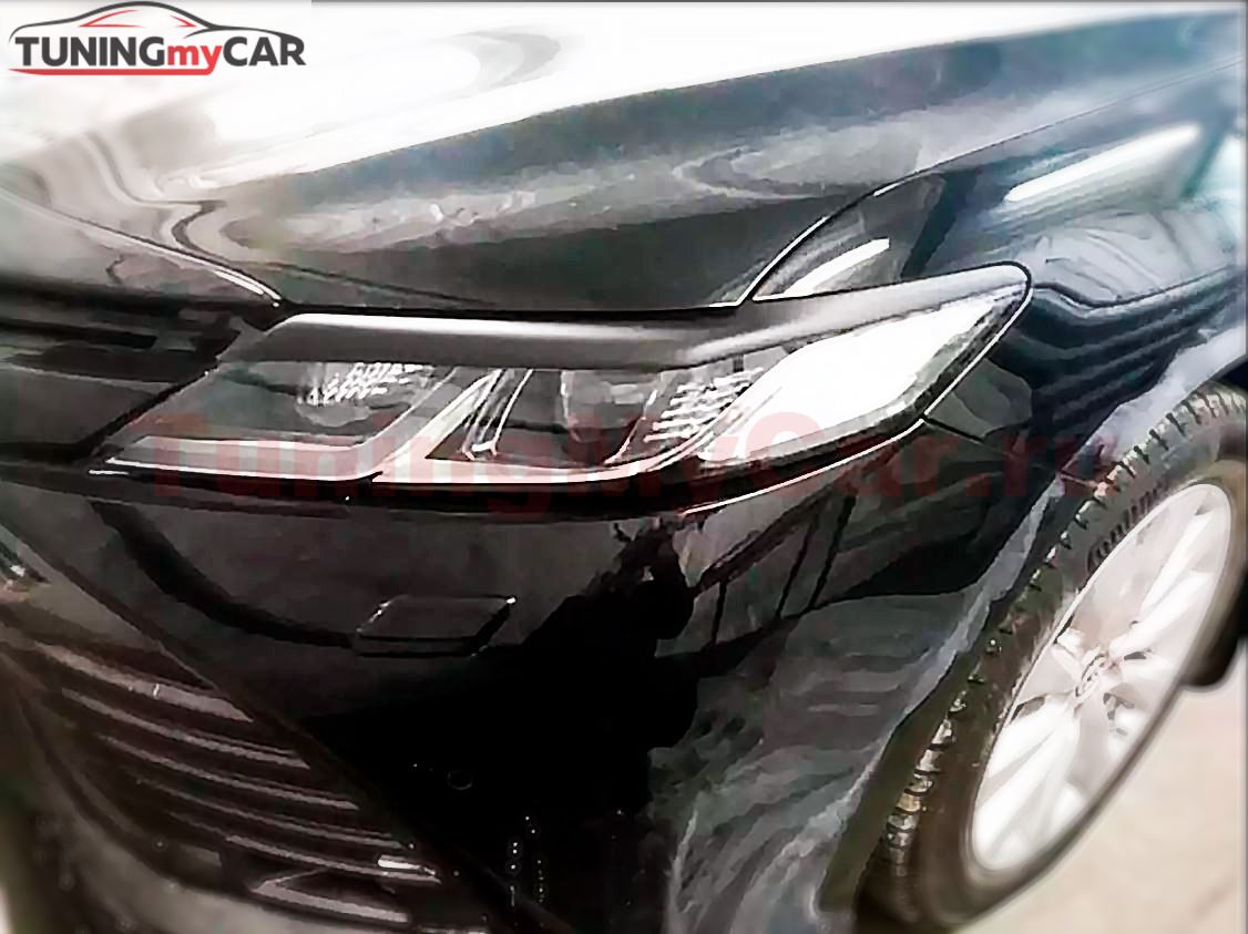 Реснички на фары для Toyota Camry XV70 2017+