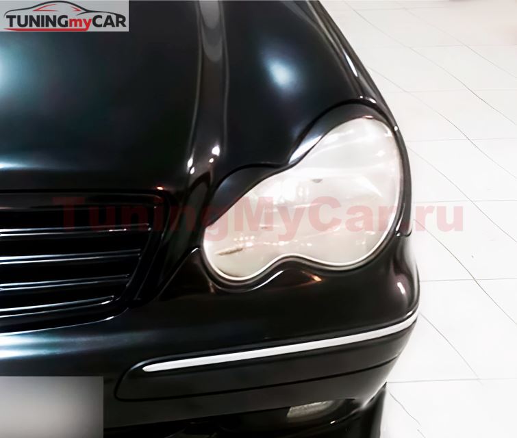 Реснички на фары MERCEDES C-class 203 2000-2007г