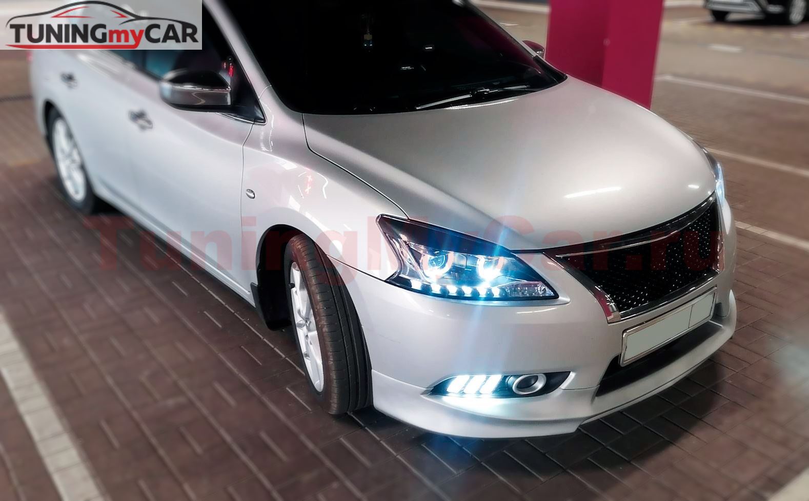 Реснички на фары NISSAN SENTRA 2013-2017г
