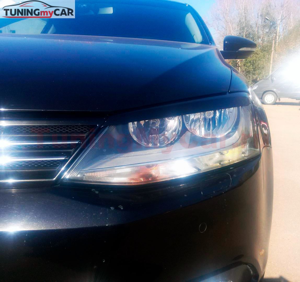 Накладки на фары (реснички) для Volkswagen Jetta 2010-2019