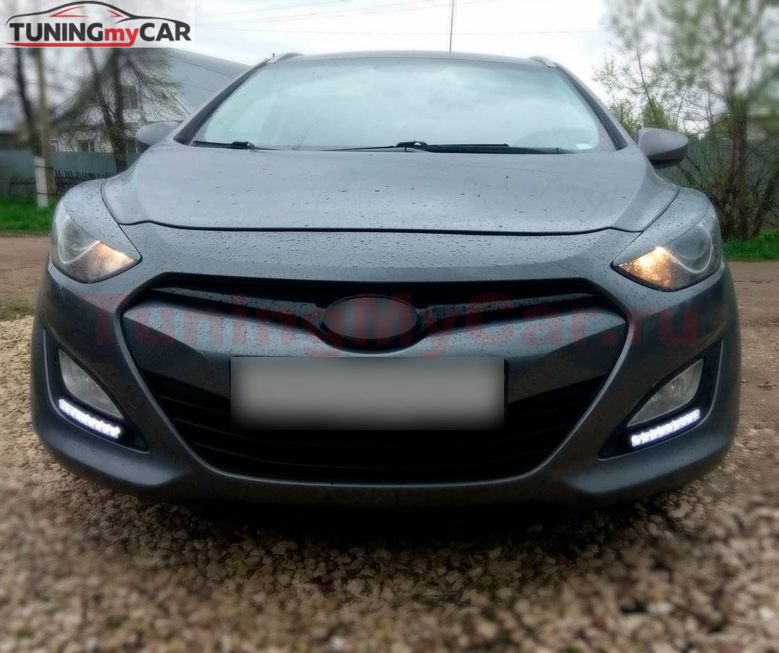 Реснички на фары HYUNDAI i30 2012-2016г