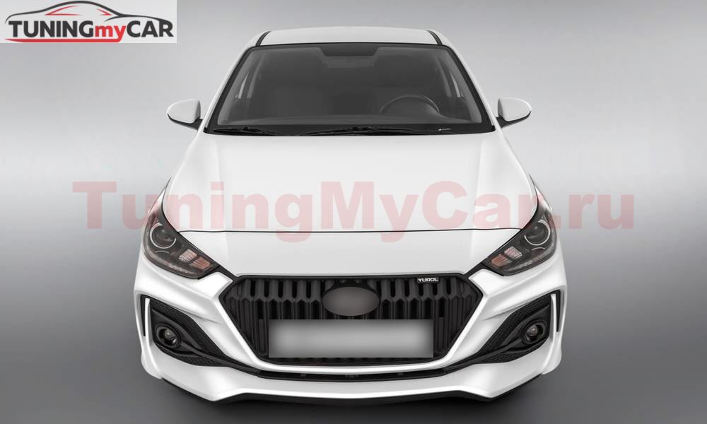 Бампер передний QUANT для Hyundai Solaris 2 2017-2020