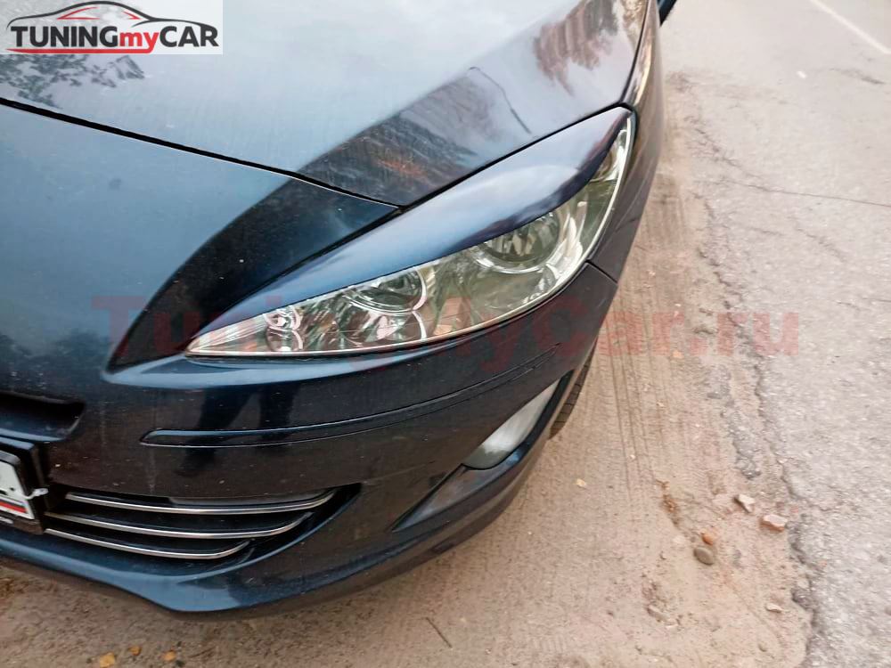 Реснички на фары PEUGEOT 408 2012-2017