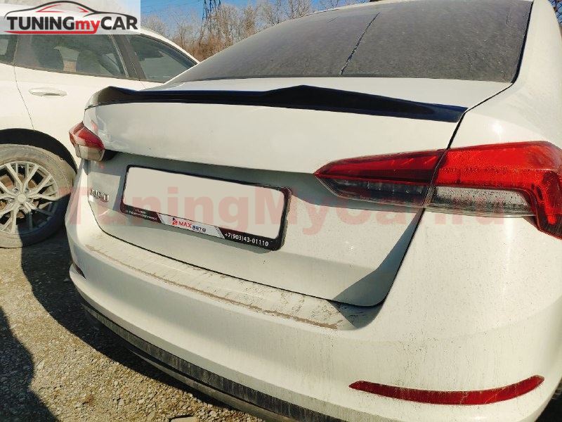 Лип спойлер для Skoda Rapid 2012-2023 M4-Style G3-6