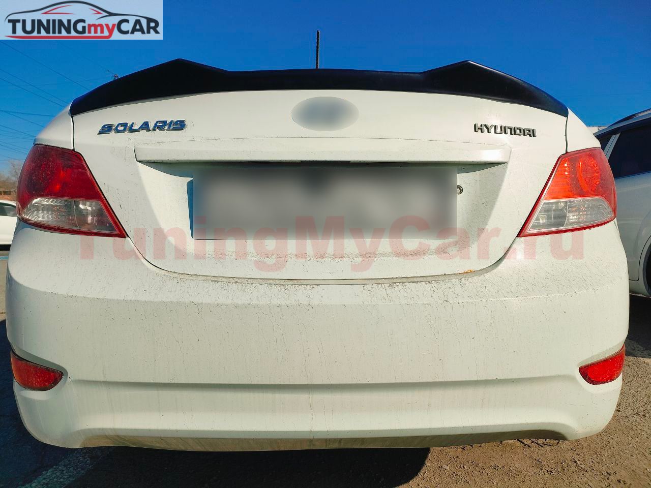 Лип-спойлер для Hyundai Solaris 2010-2014 M4-Style