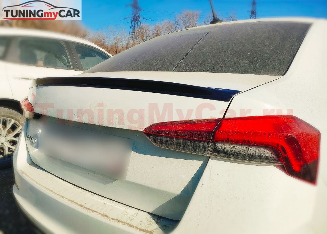 Лип спойлер для Skoda Rapid 2012-2023 var. 1 G3-4