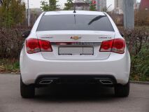 Диффузор заднего бампера для Chevrolet Cruze var№2 (текстурный пластик) 2008-2012