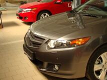 Планка в решетку радиатора "SPORT" для Honda Accord VIII 2008- / Acura TSX (CU2)var №2 без логотипа Honda