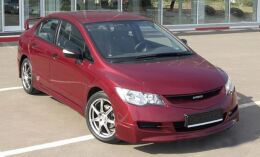 Юбка переднего бампера для Honda Civic 4d