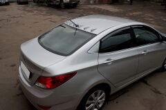 Аэродинамический рассекатель на крышу 6 плавников для Hyundai Solaris