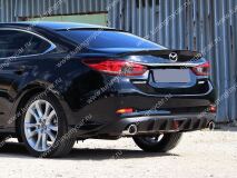 Диффузор заднего бампера для Mazda 6 2013- var№2