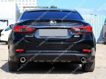 Диффузор заднего бампера для Mazda 6 2013- var№3