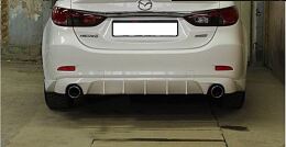 Диффузор заднего бампера для Mazda 6 2013- var№4